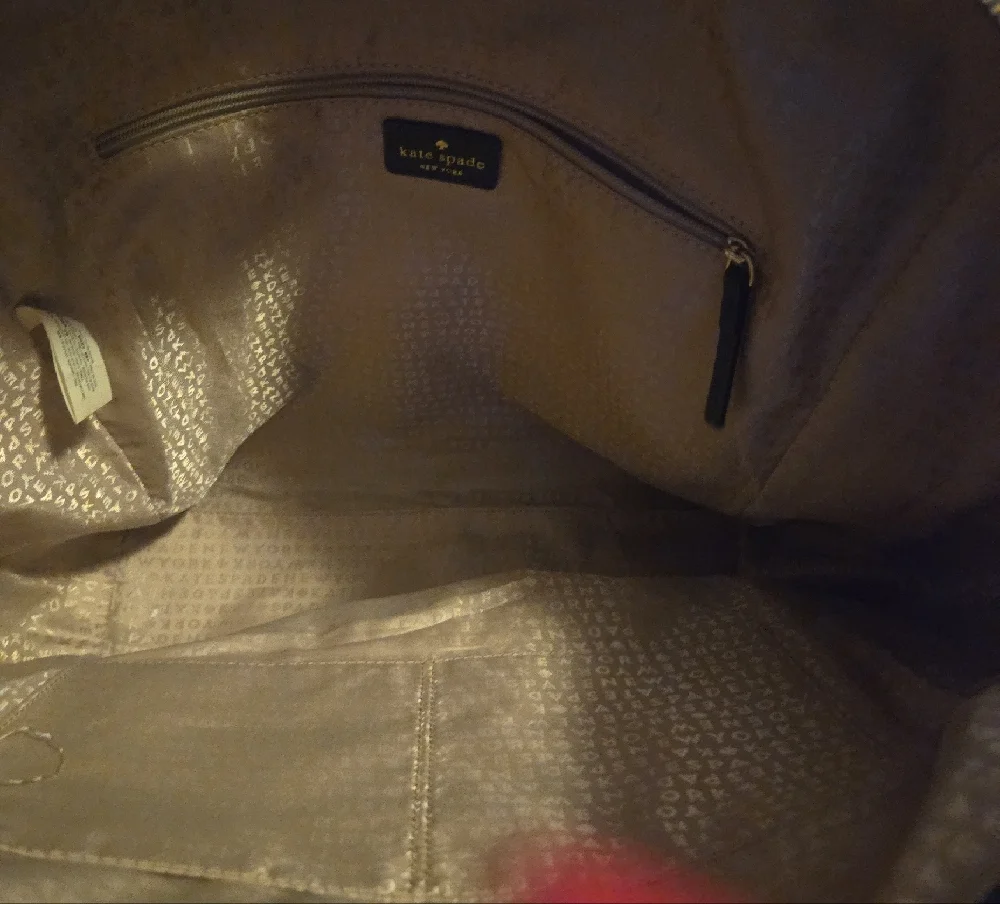 kate spade Dark Green Leather Laptop Tote